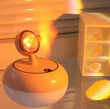 Sunset Lamp Air Humidifier - 2 in 1 Essential Oil Diffuser USB Charging Fogger Decoration -Air freshener diffuser with Sunset light 360 degree lamp