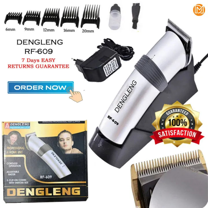 Dengleng RF-609 Original Rechargeable Hair And Beard Shaving Machine Grooming For Men Main image