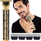 Vintage T9 Trimmer Professional Dragon Style Metal Rechargeable Electric Hair Clipper Cutting Machine