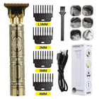 Vintage T9 Trimmer Professional Dragon Style Metal Rechargeable Electric Hair Clipper Cutting Machine