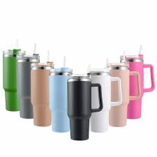 Stanley Tumbler 40 Oz. 1200ML Stanley Cup. Stainless Steel Vacuum Insulated Tumbler mugs with straw. Leak Proof Water bottle. Stanley Quencher. Water Tumbler. Travel Bottle. Hot and Cold Beverages. Thermos Travel Mugs Coffee Mug Gym Mug Driving Cup Secondary image