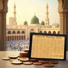 Umrah Saving Box - Wooden Umrah Saving Box - 280 Days Savings Plan - Islamic Halal Money Jar for Umrah - Daily Pilgrimage Savings Tracker - Gift for Muslims Money Saving Box