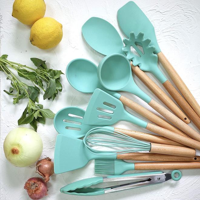 12 Pcs Silicone Cooking Utensils Kitchen Utensil Set Secondary image