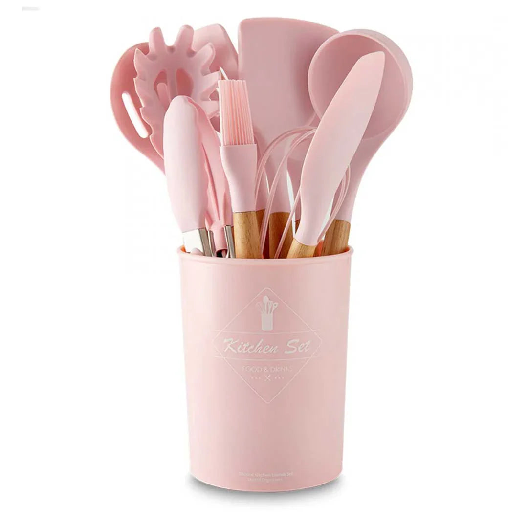 12 Pcs Silicone Cooking Utensils Kitchen Utensil Set
