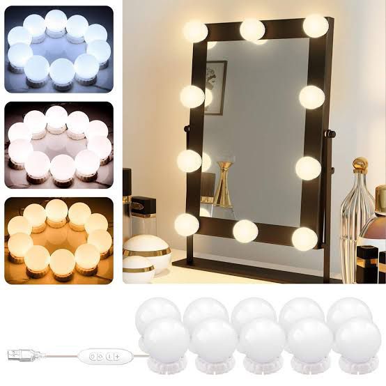 LED Vanity Mirror Lights | 3 Light Mode Led Bulbs for makeup Mirror Stand Main image