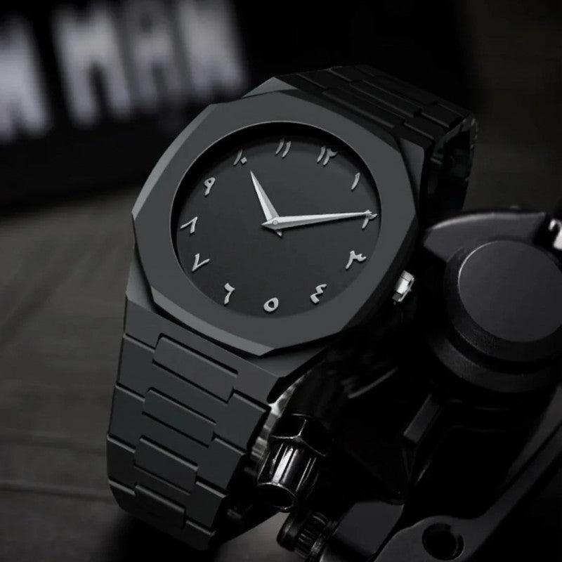 Arabic Aura Black Watch for Men Main image