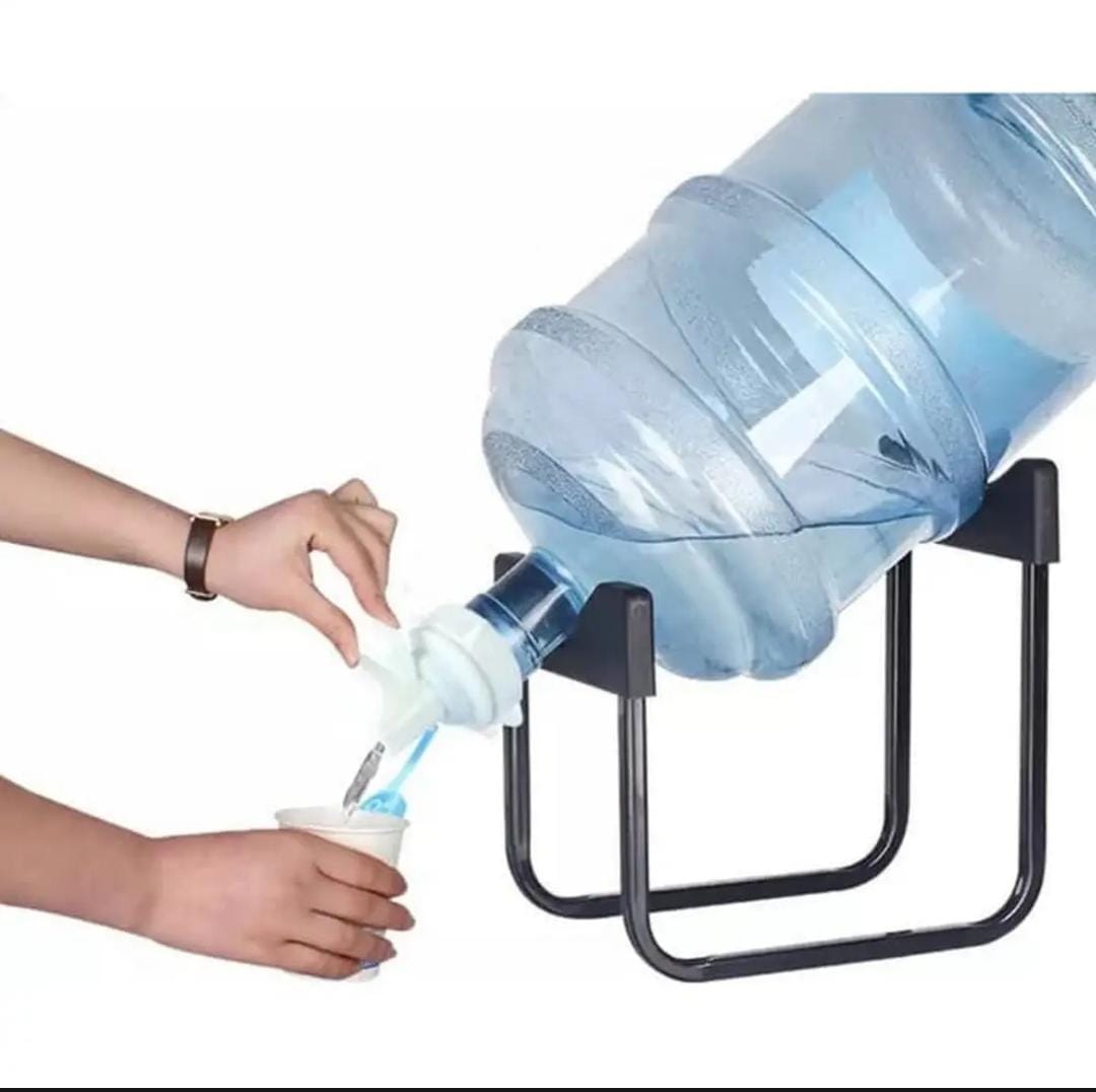 High Quality Water Bottle Stand with Nozzle Rust Resistant Water Dispenser, Water Bottle Holder for Kitchen, Metal Rack Dispenser Water Jug Holder with Water Tap Secondary image