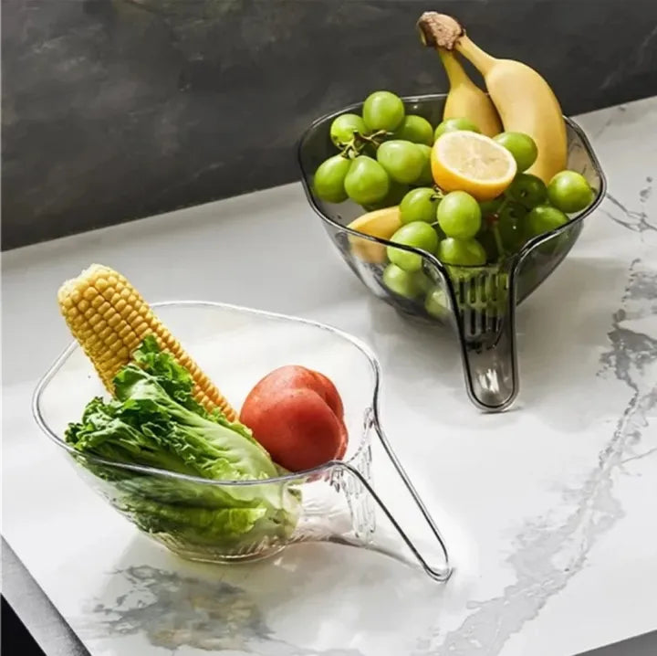 Multifunctional Washing Drain Baskets Household Vegetable Basin Kitchen Washing Fruit Plate Cleaning Bowl Kitchen Accessories