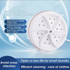 Mini Washing Machine USB Rotating Turbine Portable Washing Machine For Socks Underwear Wash Dishes For Travel Home Business Trip